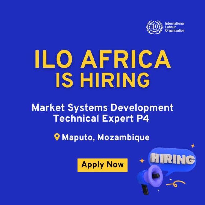 ILO Job Opportunity in Mozambique: Apply Now for Market Systems Development Technical Expert (P4) – 2025